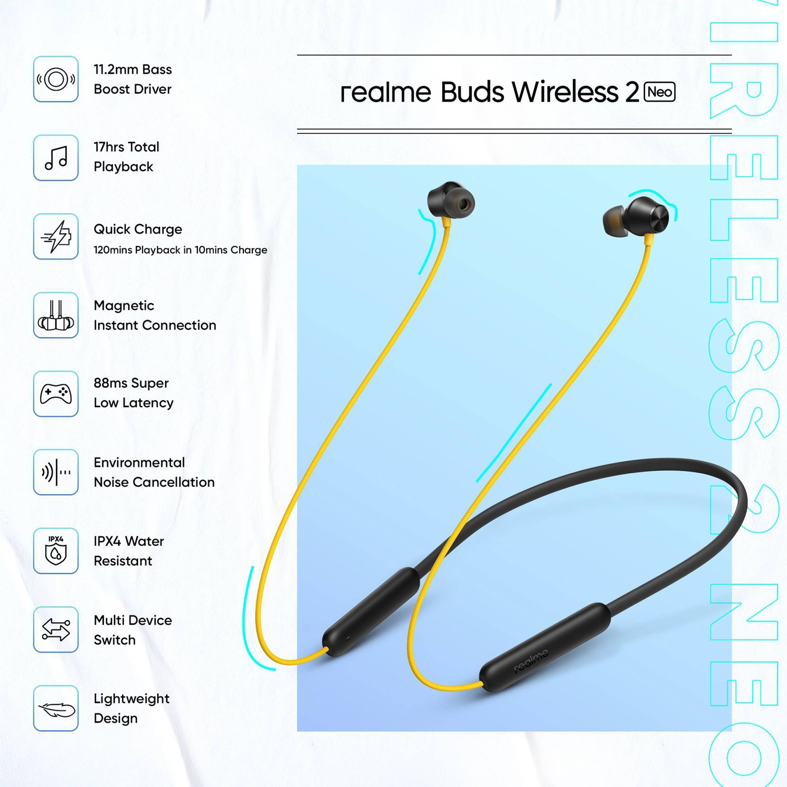 Buy realme Buds Wireless 2S RMA2011 Neckband with Environment